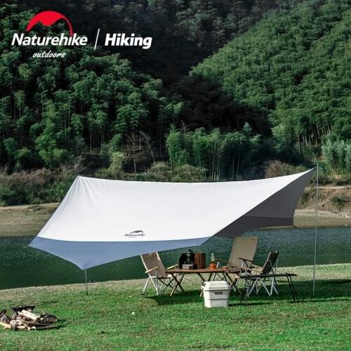 Naturehike Camping Large Sunshade Hexagonal Sun Shelter Waterproof Canopy 15D Oxford Cloth For 5-8 Persons Outdoor Hiking Picnic
