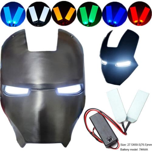 DIY Flexible Bendable LED Light Eyes Kits For Halloween Helmet Mask Glow Eyes Cosplay Prop Accessories AAA Battery