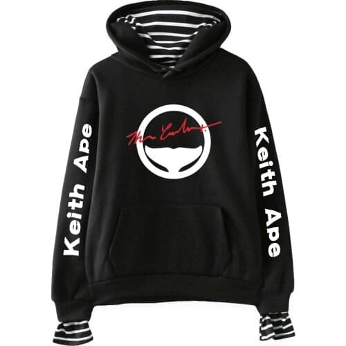 Keith Ape Hoodie Sweatshirts Men Women Print Pullover Unisex Harajuku Long Sleeve