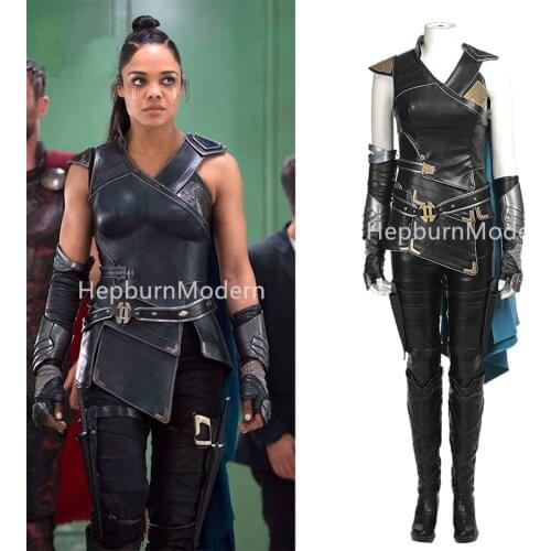 High quality Thor Ragnarok Valkyrie Cosplay Costume Thor 3 Outfit Movie Superhero Battle Suit Fancy Clothes Women Costumes