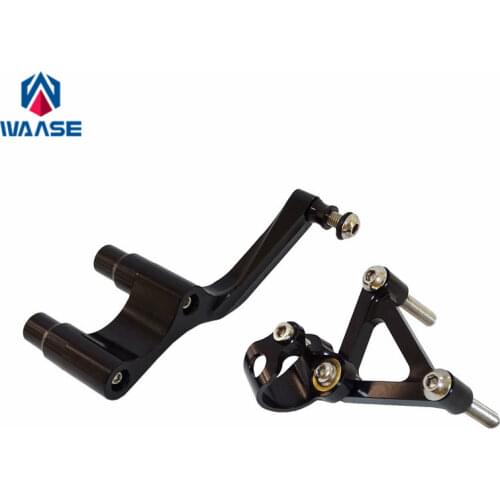Waase CNC Aluminium Steering Stabilizer Damper Mounting Bracket For DUCATI Monster 1100 1100S 2009 2010 2011