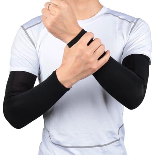 1PC Sports Arm Compression Sleeve Basketball Cycling Arm Warmer Summer UV Protection Running Volleyball Sunscreen Bands