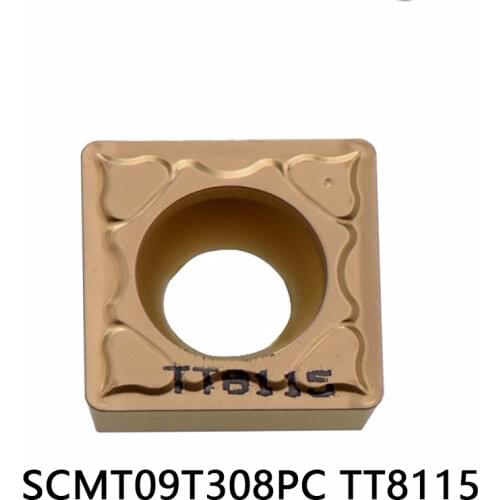 Original TaeguTec SCMT09T308PC TT8115 carbide insert process steel material for turning tool holder boaring bar SCMT09T308-PC