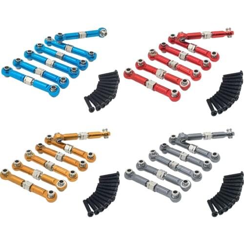 43-55mm Steering Servo Links Rod Set fit for HS 1/18 18321 18322 RC 4WD Car