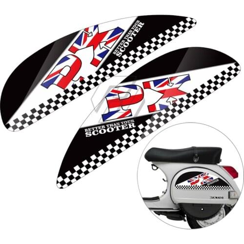 Motorcycle Side Panel Stickers Case for Vespa PX T5 Scooter-5
