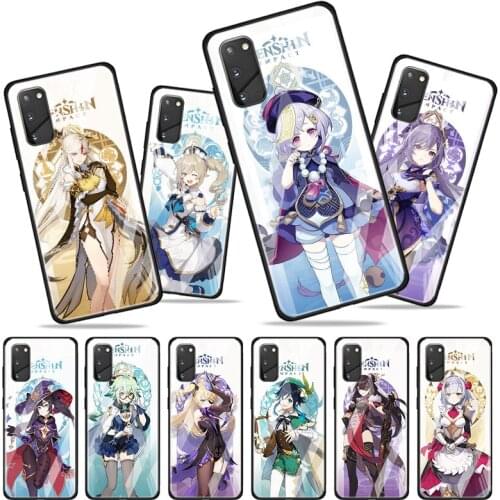 Tempered Glass Cover hot Genshin Impact For Samsung Galaxy S20 S10e S10 S9 S8 FE Plus Lite Ultra 5G Phone Case Shell