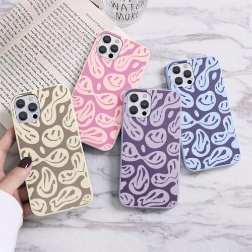 Smiley Face Case Capa For Samsung Galaxy A52 A72 A42 A50 A32 A41 A40 A31 A20e M51 A82 M31S A30 A12 A11 A10 A22 A10e Bumber Cover