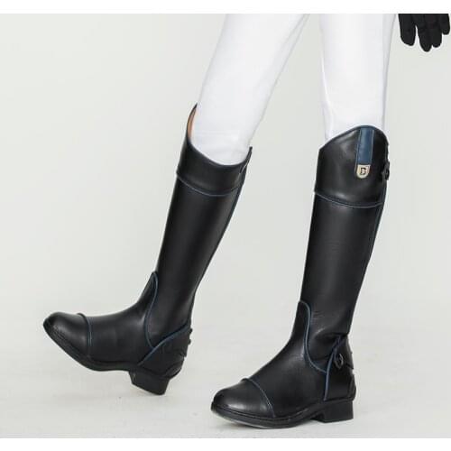 Childrens Equestrian Boots Non-slip Rubber Sole With Zipper Comfortable Breathable And Warm Riding Boots