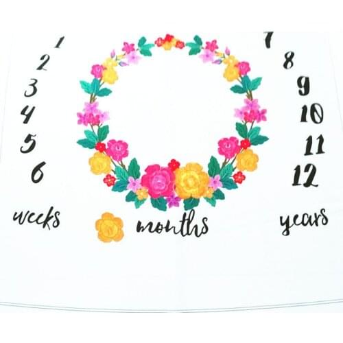 LIFE MAGIC BOX Soft Fabric Baby Development Stages Backdrops Milestones Backgrounds Newborn Photography Blankets