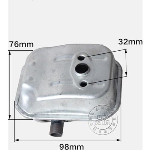 MUFFLER FITS 139F / GX31 ENGINE SHIPPING EXHAUST ON SIDE MUFFER WATER PUMP TRIMMER MOWER GENERATOR PART 18310.ZOZ.800