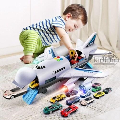 Toy Aircraft Music Story Simulation Track Inertia ChildrenS Toy Aircraft Large Size Passenger Plane Kids Airliner Toy Car
