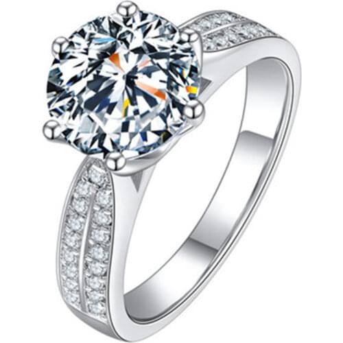 925 Sterling Silver Diamond Ring Luxury Starlight Men Women Original Design Proposal Marriage Exquisite Elegance Jewelry Wedding