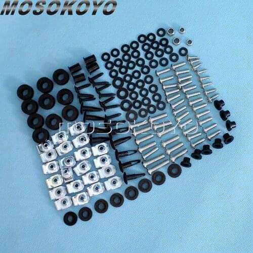 141 Pcs Motorcycle Fairing Body Bolts Fasteners Kit For Yamaha YZF-R6 YZF R6 1999-2000 01 02 Complete Bolt Screws Nuts Install