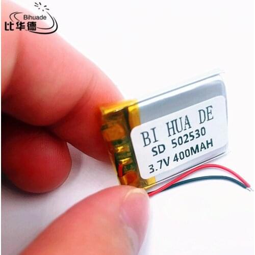Li-Po 10pcs 3.7V lithium polymer battery battery 502530 052530 400mah MP3 MP4 MP5 cell battery small toys