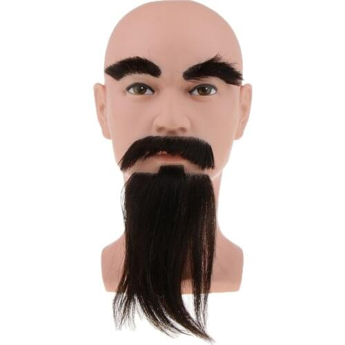 Male Cosmetology Mannequin Manikin Head with Beard for Barber Hairdressing Trainning and Practice
