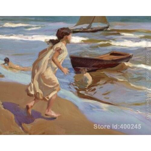 Wall art The Bathing Hour II by Joaquin Sorolla y Bastida decor paintings Hand painted High quality