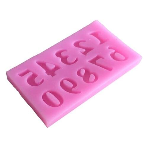 Number silicone mold fondant mold cake decorating tools chocolate mold Kitchen baking mould