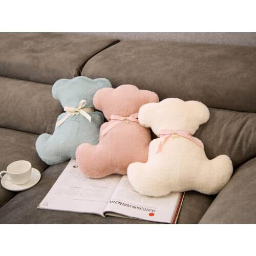 New 35cm plush Bear stuffed soft Pillow Sleep with baby good quality cute lovely doll christmas gift toys for kid