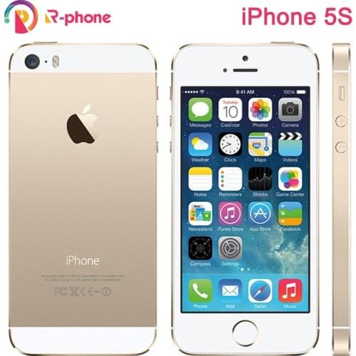 Original 4G iPhone 5S Used 99% New Mobile Phone Dual Core 4" 8MP WIFI 3G iPhone5s Unlocked A1457 Cellphones Used