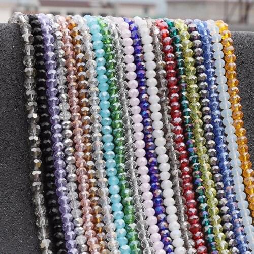 3mm 145pcs Flat Round Shape Faceted Austrian Crystals Loose Beads Ball Supply Glass Beads DIY Bracelet Necklace Jewelry Making