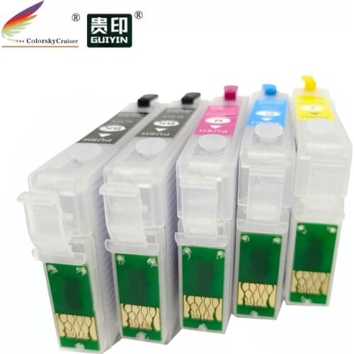 RCE-73HN-73N) refillable refill ink cartridge for Epson 73HN 73 73N CX8300 CX9300F CX5900 TX110 k/k/c/m/y