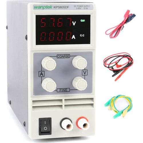 605DF Adjustable Digital Mini DC Power Supply 60V 5A 0.001A/0.01V Switching Laboratory Power Supply Phone Repair Kit 110V 220V