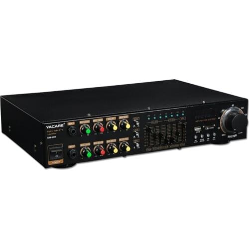 KM-600 A1941/C5198 70W+70W professional home theater wireless Bluetooth KTV audio amplifier With FM radio USB SD EQ balanced