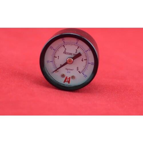 1.5" 40mm 70psi dry pressure gauge ,5kg/cm2 5bar manometer ,PT1/8" back thread