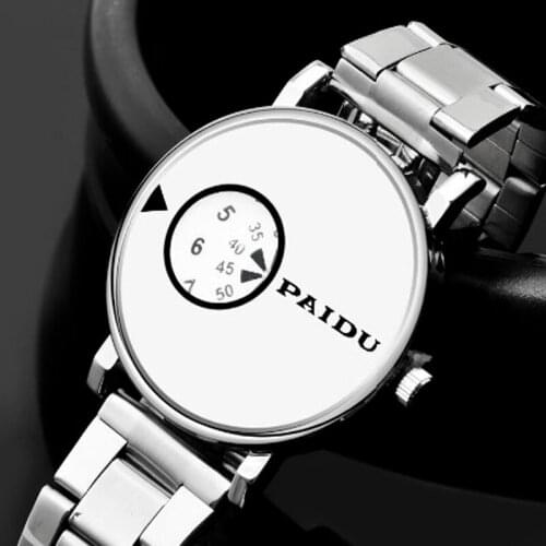 2020 Creative Watches Men Casual Sports Watches Stainless Steel Band Quartz Wristwatches Paidu reloj hombre relogio masculino