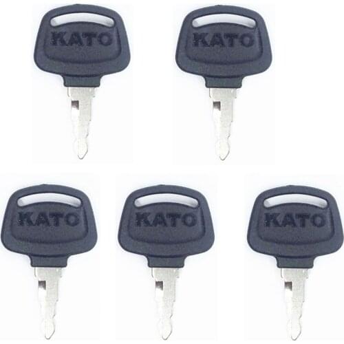 5pc for Kato Excavator & Heavy Equipment Ignition Key with OEM Logo 719-10306002