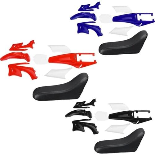 8Pcs 47Cc 49Cc Plastic 2-Stroke Dirt Bike Set Mudguard Seat Fairing Body Kits