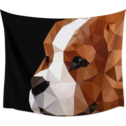 Abstract Geometry Dog Pet Wall Tapestry Home Wall Decor Tapestry Cover Beach Towel Picnic Mat Yoga Mat