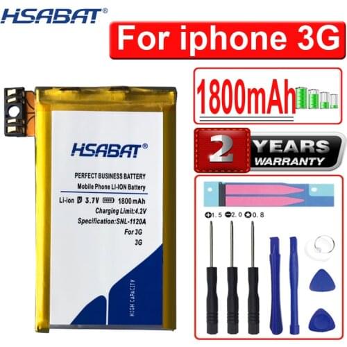 HSABAT 1800mAh 616-0372 616-0428 616-0433 HLP088-H1942 Battery for iPhone 3G 8GB 16GB
