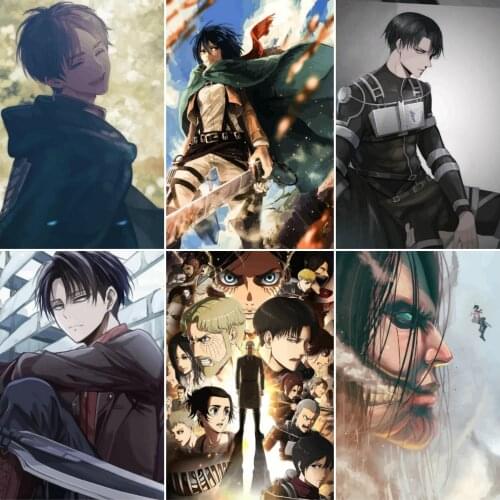 Diamond Painting Anime Figure Attack On Titan Eren Jager Full Drill Diamond Embroidery Mosaic Cross Stitch Home Decoration Gift