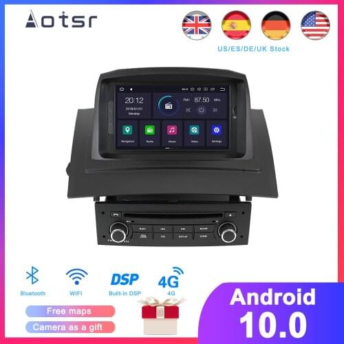 DSP Android 10.0 Car DVD Player GPS Navigation For Renault Megane 2 Fluence 2002-2008 SatNav Radio multimedia recorder head unit