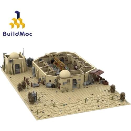 BuildMOC A New Hope Seriers Mos Eisley-Cantina Skywalke R2D2 Building Blocks Bricks Toys