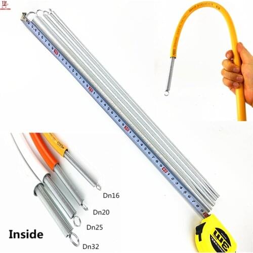 Length 500mm 4pcs DN16/20/25/32mm stainless steel extension spring tension springs pvc pipe tube bender spring hydropower tools