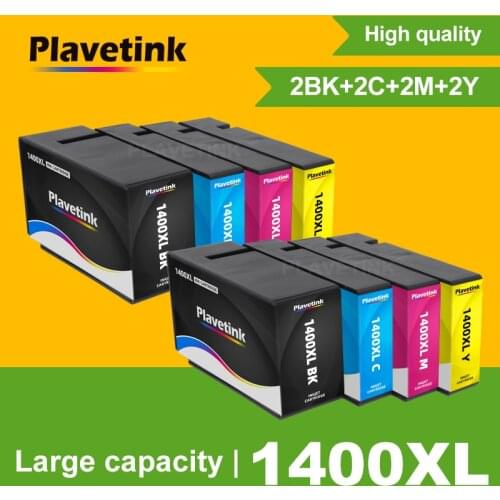 Plavetink 4 Color Full Ink Cartridge PGI-1400 XL Compatible For Canon PGI1400 MAXIFY MB2340 MB2040 MB2140 MB2740 With Chips