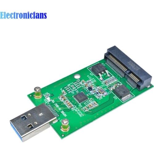 MSATA SSD To USB 3.0 Converter Card Mini SATA To USB Adapter Module Data Transmission Link Adapters New