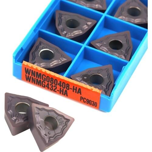 High quality KORLOY WNMG080404 WNMG080408 HA PC9030 carbide Inserts External Turning Tool CNC lathe Tools Turning Inserts