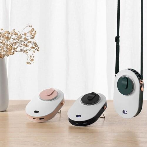 Neck Fan Portable Electric Fans Air Cooler Cooling Mini Usb Rechargeable Handheld Outdoor Mute Neckband Pocket Ventilador#g3