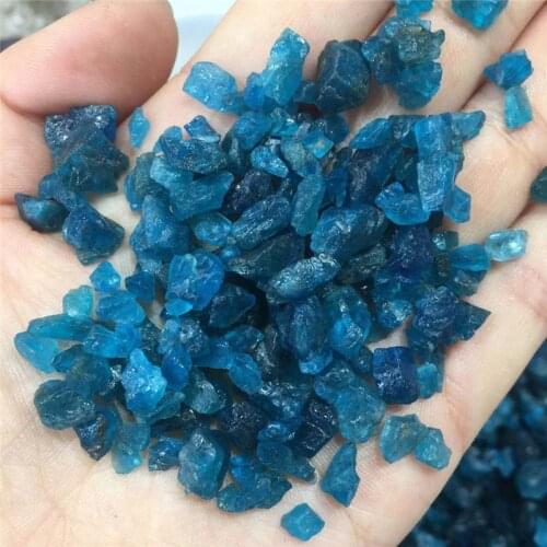 Natural Small size Raw Blue Apatite Rough Stones Crystal gravel Minerals and Stones Rough Gemstone Specimen