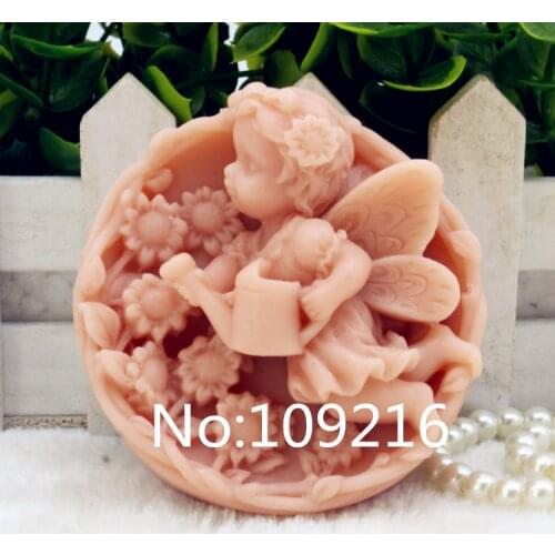 New Product!!1pcs Baby Water Flowers (zx195) Silicone Handmade Soap Mold Crafts DIY Mould