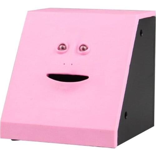 Plastic Face Bank Human Face Smart Sensor Piggy Bank Electric Coin Can Eat Money Face Piggy Bank Store Coins