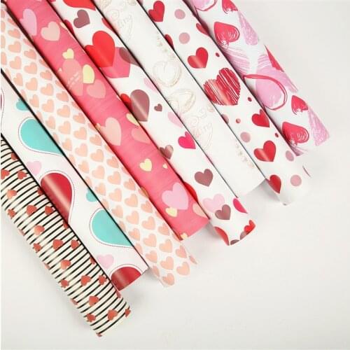 Valentines Day Love Gift Art Paper Gift Box Packaging DIY Handmade Wrapping Paper for Wedding Party Deco Vintage Craft Paper