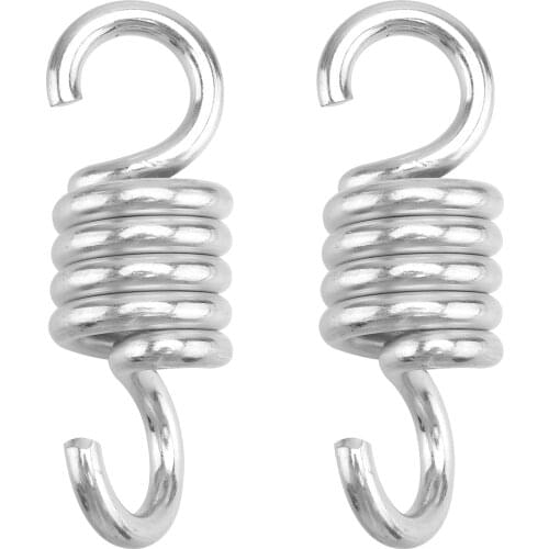 2/4pcs Hammock Chair Hanging Porch Swing Spring Heavy Duty Stainless Steel Hammock Swing Dual Swivel Hooks 6.7mm 7mm 8mm A50