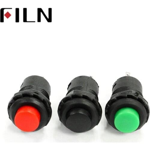 DS228 DS227 Self-Lock /Momentary Pushbutton Switches 12mm OFF- ON Push Button Switch 3A /125VAC 1.5A/250VAC