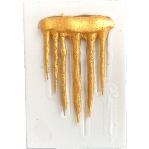 Icicles Cake Decoration Silicone Mold Icicle Border Sugarcraft Frozen Fondant Cake Christmas fondant cake decorating tools