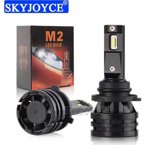 SKYJOYCE 2PCS H4 LED Headlight Bulbs 6500K White LED H7 H8 9005 9006 9012 H13 H11 Fog Light 12V-24V High Power M2 LED Headlight