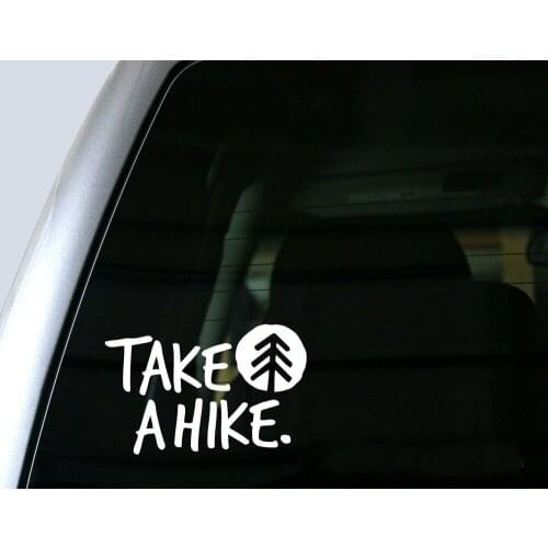 Take A Hike Hiking Sticker Decal Fuel Tank Cover Door Window Trunk Motorcycle Helmet for VW Golf Polo SUV Laptop